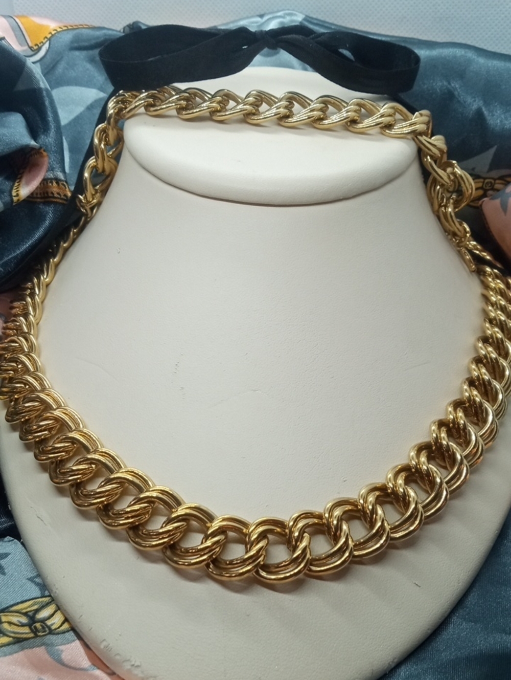 TRIFARI DOUBLE CURB CHAIN SET